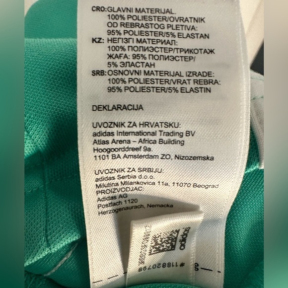 Adidas Originals - 3 Stripes Jacquard Hi-Res Green Soccer Jersey - Size 2XL 3XL - Picture 10 of 10